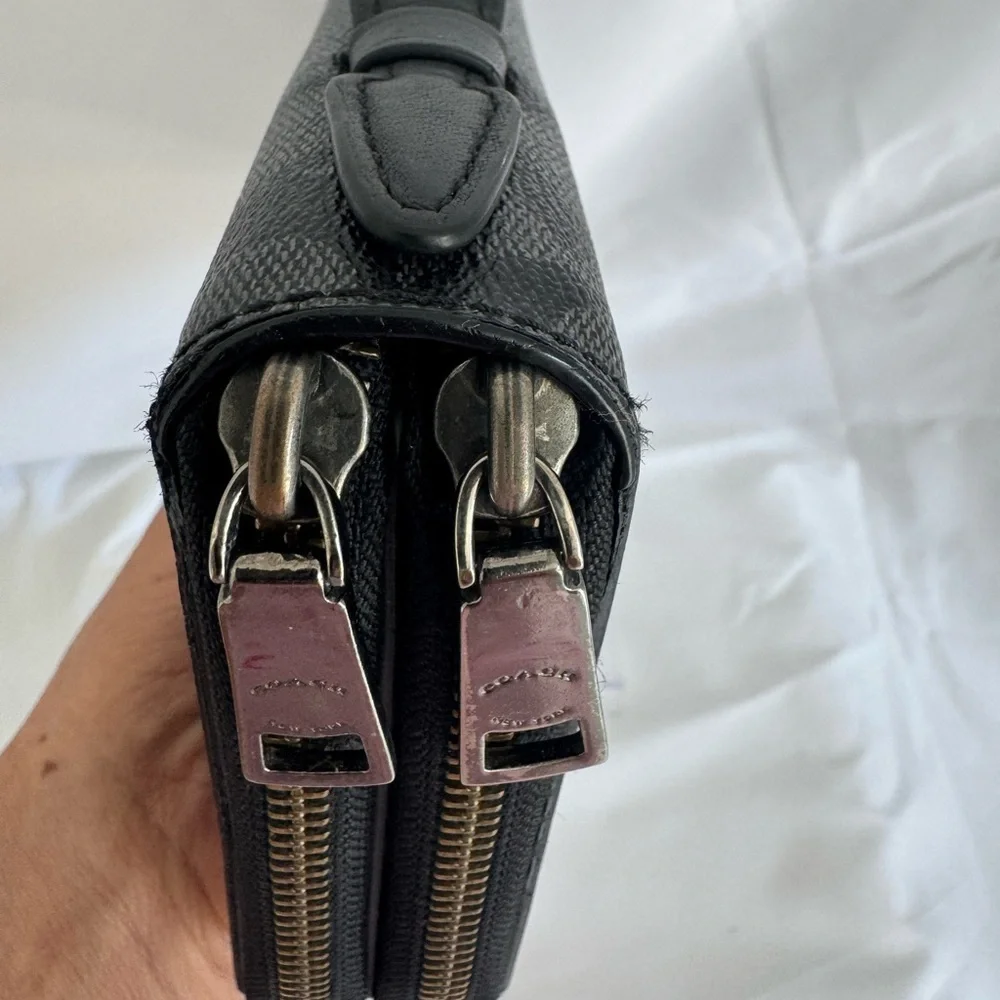 Coach double zip